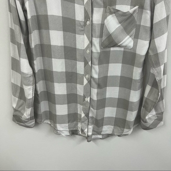 Rails Hunter Sage/White Check Button Front Shirt - Picture 3 of 11
